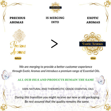 Exotic Aromas Essential Oil Lavender, Rose, Tea Tree, Jasmine, Ylang Ylang, Orange, Lemongrass, Peppermint, Rosemary, Pure & Natural (Pack of 9)